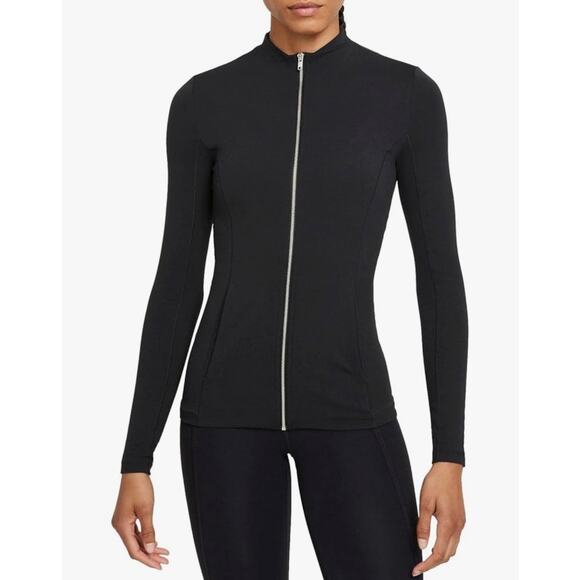 Nike Women's Yoga Luxe Dri-FIT Women's Full-Zip Jacket in Black Size Small - Picture 1 of 10